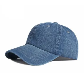 Unisex Summer Casual Solid Blue Color Outdoor Travel Baseball Cap