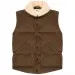 VALSTAR Corduroy Shearling Collar Gilet Fungo