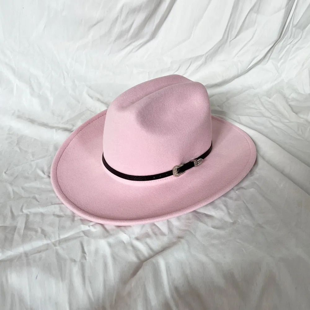 Vintage Casual Style Wide Brim Western Jazz Cowboy Hat for Unisex