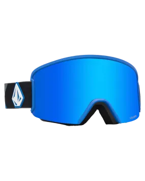 Volcom Garden Blue Blue Goggles - Blue Chrome