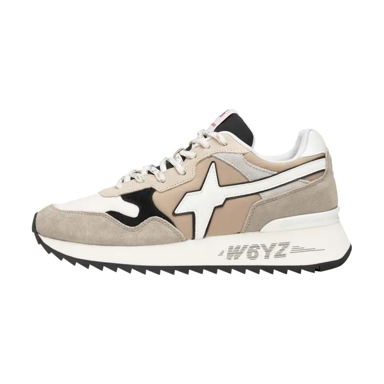 W6YZ YAK-M 2015185 18 Sneaker Uomo Stringate Grigio