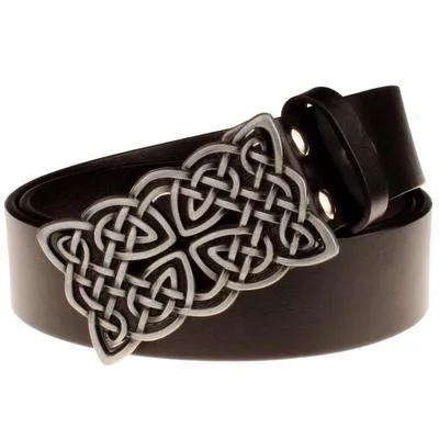 Women's Retro Celtic Knot Weave Hip Hop Decorative Synthetic Leather Belt