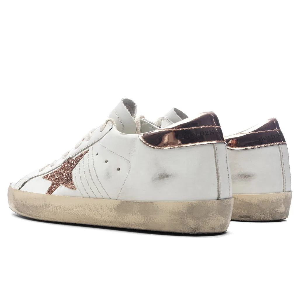 Women's Super Star Leather Sneaker - White/Peach/Antique Rose