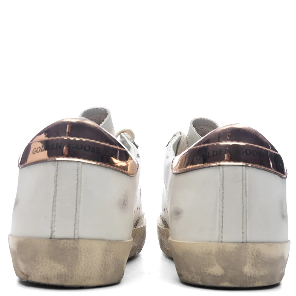 Women's Super Star Leather Sneaker - White/Peach/Antique Rose