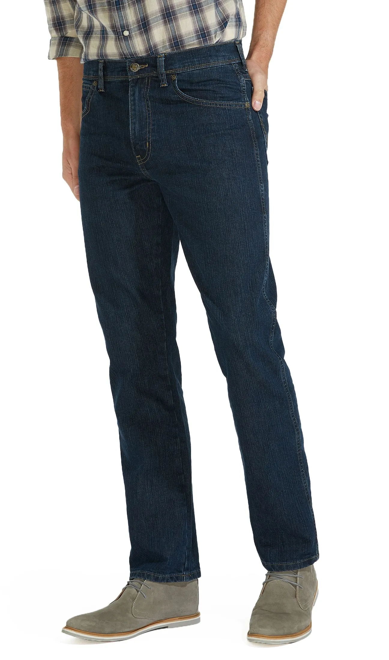 Wrangler Durable Stretch Denim Jeans Darkstone